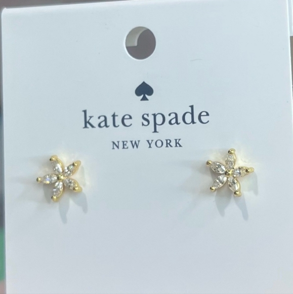 Kate Spade ♠️ Flower/Star Earrings NWT - Picture 1 of 7